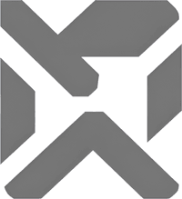 Минималистичный абстрактный логотип компании ЭсМузеум в серых тонах на белом фоне